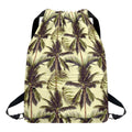 Vintage Palm Tree Pattern Print Drawstring Backpack