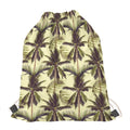 Vintage Palm Tree Pattern Print Drawstring Bag