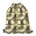 Vintage Palm Tree Pattern Print Drawstring Bag