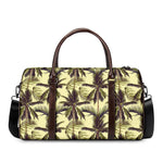 Vintage Palm Tree Pattern Print Duffle Bag