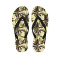 Vintage Palm Tree Pattern Print Flip Flops