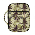 Vintage Palm Tree Pattern Print Front Pocket Bible Bag