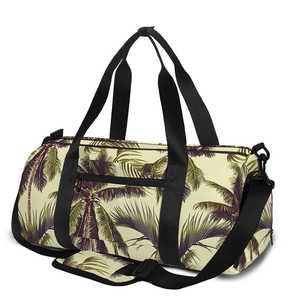 Vintage Palm Tree Pattern Print Gym Bag
