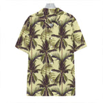Vintage Palm Tree Pattern Print Hawaiian Shirt