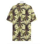 Vintage Palm Tree Pattern Print Hawaiian Shirt