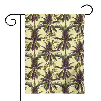Vintage Palm Tree Pattern Print House Flag
