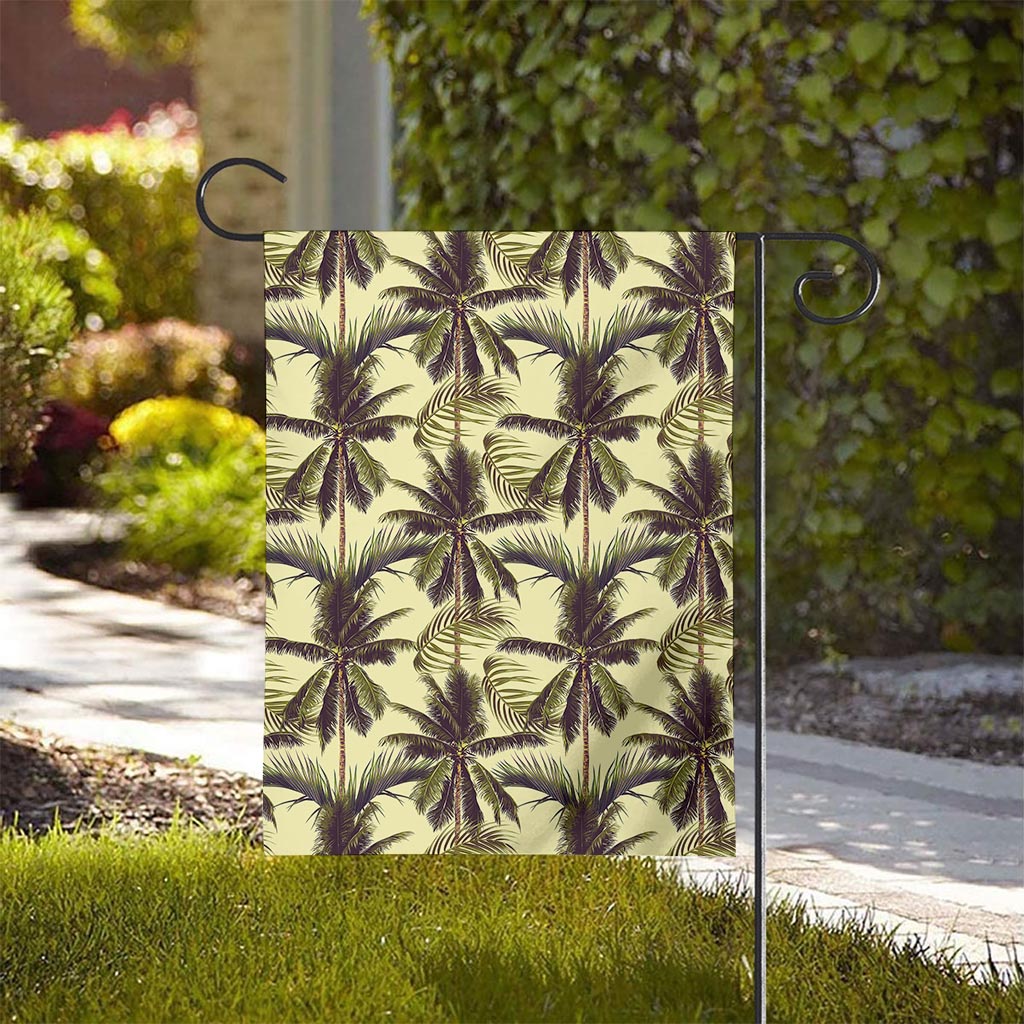 Vintage Palm Tree Pattern Print House Flag
