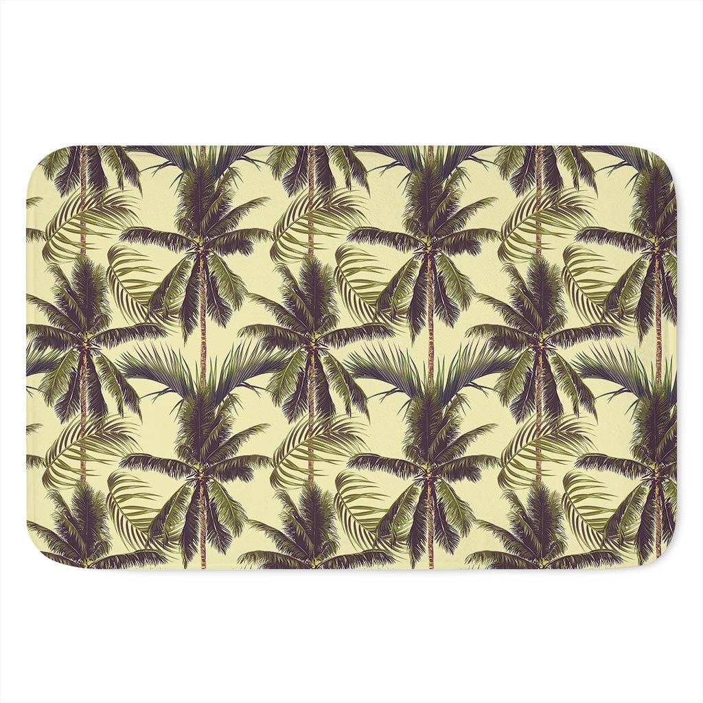 Vintage Palm Tree Pattern Print Indoor Door Mat
