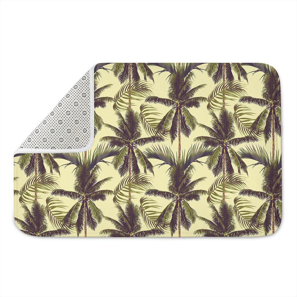 Vintage Palm Tree Pattern Print Indoor Door Mat