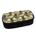Vintage Palm Tree Pattern Print Insulin Cooler Travel Case