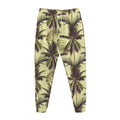 Vintage Palm Tree Pattern Print Jogger Pants