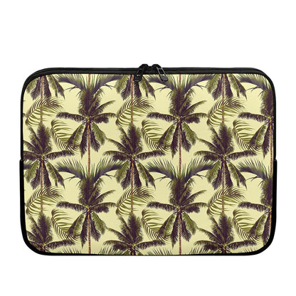 Vintage Palm Tree Pattern Print Laptop Sleeve