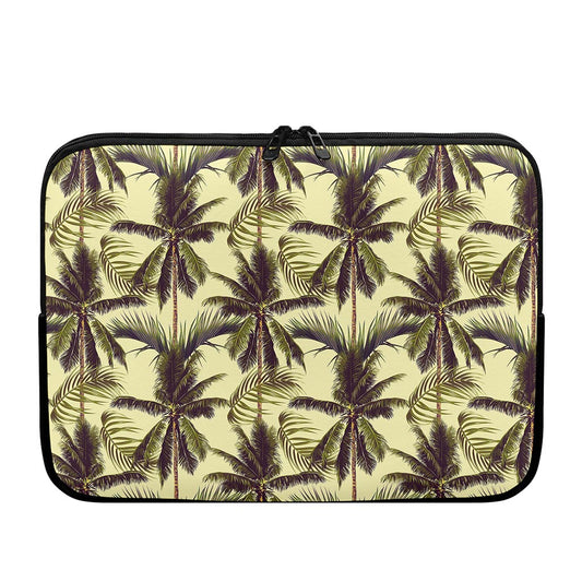 Vintage Palm Tree Pattern Print Laptop Sleeve