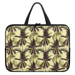 Vintage Palm Tree Pattern Print Laptop Sleeve With Handle