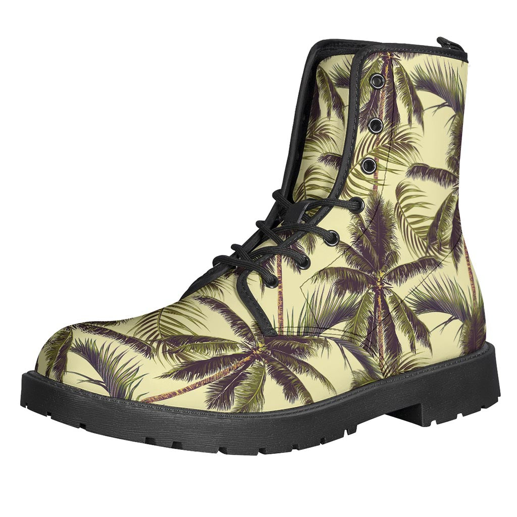 Vintage Palm Tree Pattern Print Backpack