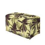 Vintage Palm Tree Pattern Print Leather Tissue Box Cover