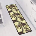 Vintage Palm Tree Pattern Print Long Kitchen Mat