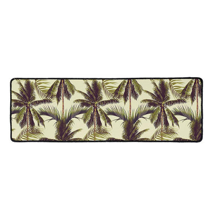 Vintage Palm Tree Pattern Print Long Kitchen Mat