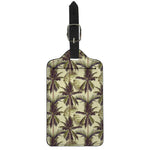 Vintage Palm Tree Pattern Print Luggage Tag