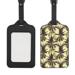 Vintage Palm Tree Pattern Print Luggage Tag