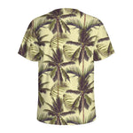 Vintage Palm Tree Pattern Print Men's Sports T-Shirt