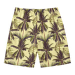 Vintage Palm Tree Pattern Print Men's Swim Trunks