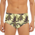 Vintage Palm Tree Pattern Print Men's Triangle Swim Briefs