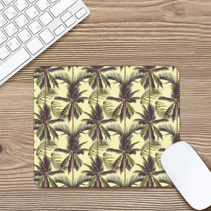Vintage Palm Tree Pattern Print Mouse Pad