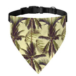 Vintage Palm Tree Pattern Print Over The Collar Dog Bandana
