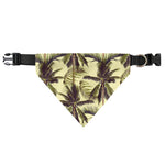 Vintage Palm Tree Pattern Print Over The Collar Dog Bandana