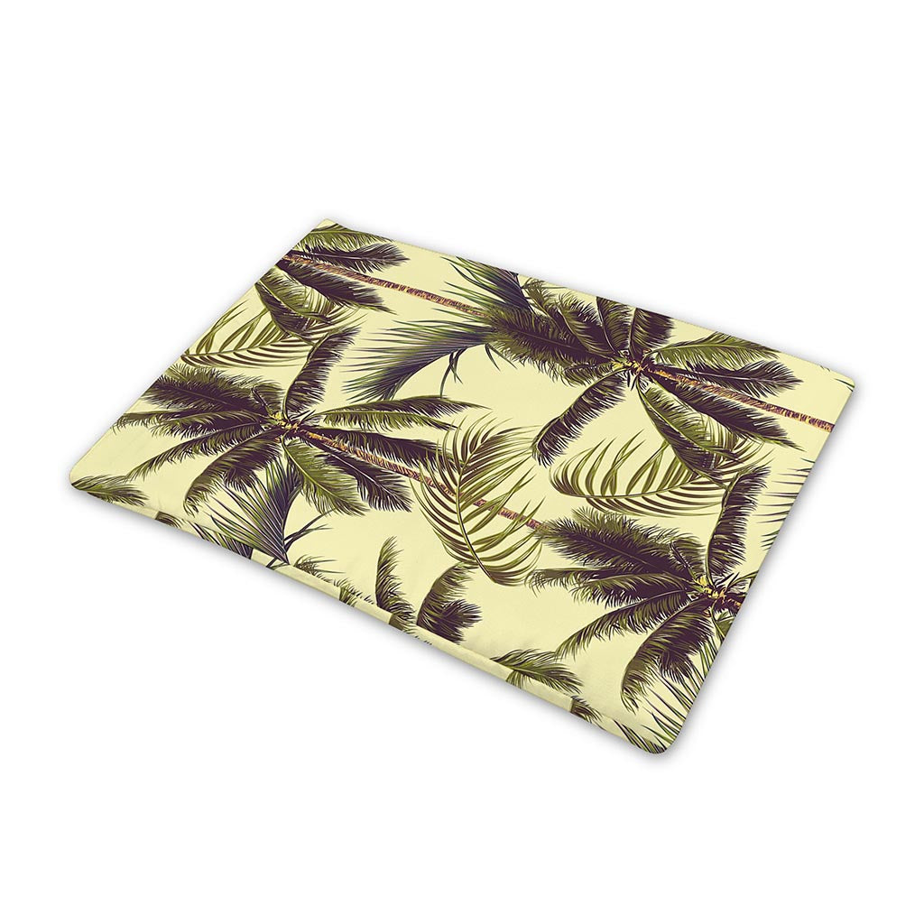 Vintage Palm Tree Pattern Print Pet Cooling Mat Cover