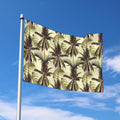 Vintage Palm Tree Pattern Print Polyester Flag