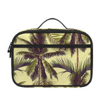 Vintage Palm Tree Pattern Print Portable Lunch Bag
