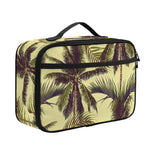 Vintage Palm Tree Pattern Print Portable Lunch Bag