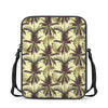 Vintage Palm Tree Pattern Print Rectangular Crossbody Bag