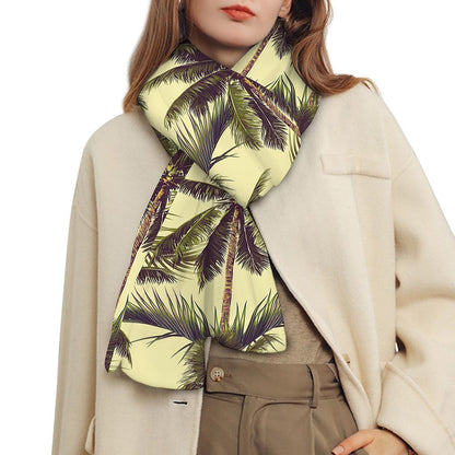Vintage Palm Tree Pattern Print Scarf
