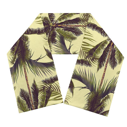 Vintage Palm Tree Pattern Print Scarf