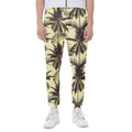 Vintage Palm Tree Pattern Print Joggers