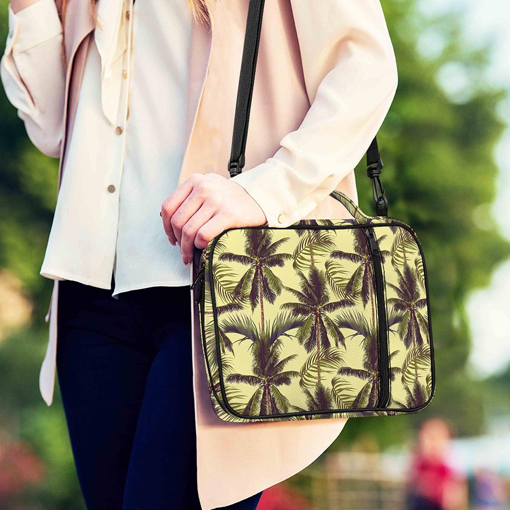 Vintage Palm Tree Pattern Print Shoulder Strap Bible Bag