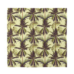 Vintage Palm Tree Pattern Print Silk Bandana