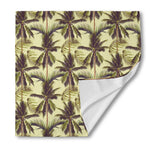 Vintage Palm Tree Pattern Print Silk Bandana
