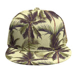 Vintage Palm Tree Pattern Print Snapback Cap