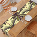 Vintage Palm Tree Pattern Print Table Runner