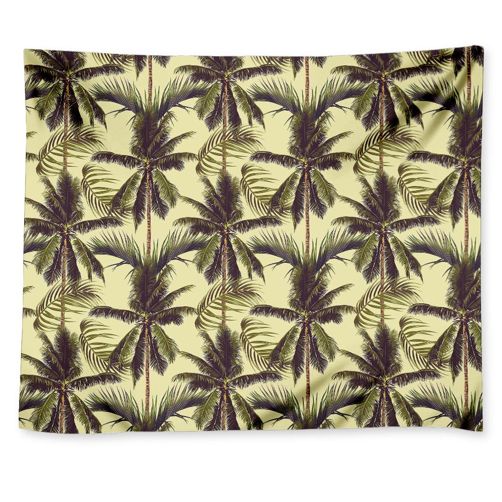 Vintage Palm Tree Pattern Print Tapestry