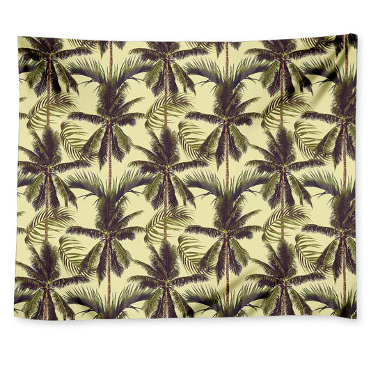 Vintage Palm Tree Pattern Print Tapestry