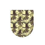 Vintage Palm Tree Pattern Print Toilet Lid Cover