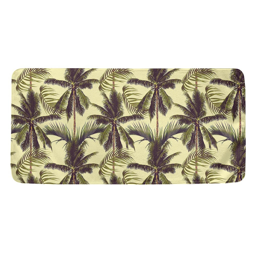 Vintage Palm Tree Pattern Print Towel