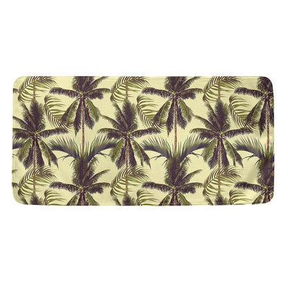 Vintage Palm Tree Pattern Print Towel