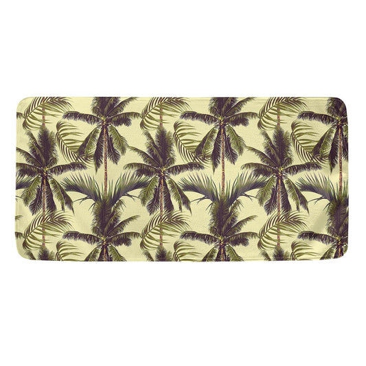 Vintage Palm Tree Pattern Print Towel