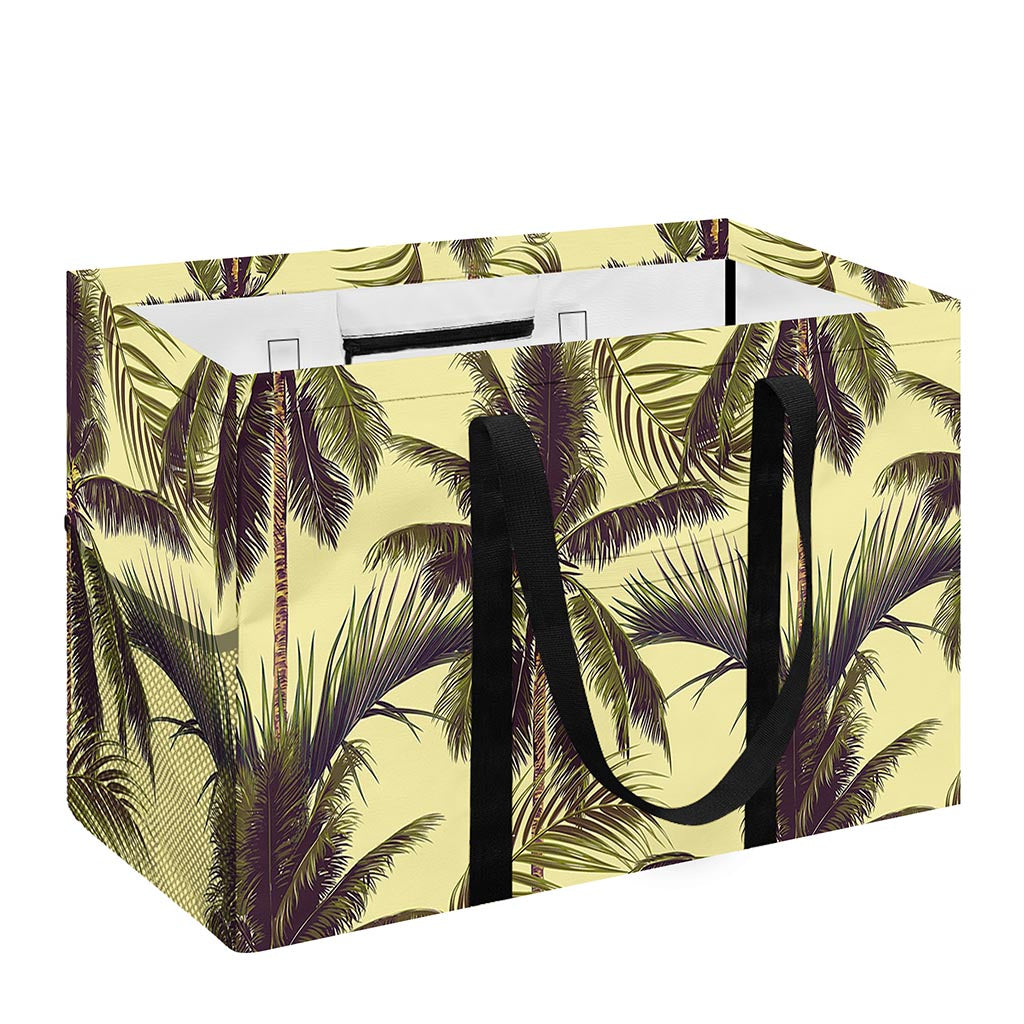 Vintage Palm Tree Pattern Print Utility Tote Bag